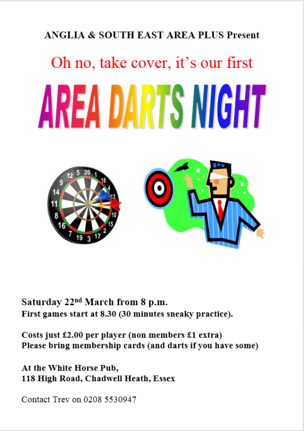 Area Darts Night Poster